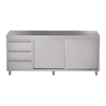 Stainless Steel Commercial Kitchen Cabinet 200 x 61 x 90cm high