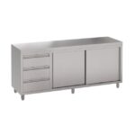 Stainless Steel Commercial Kitchen Cabinet 200 x 61 x 90cm high - Image 2