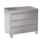 6 Drawer Stainless Steel Cabinet 100 x 61 x 90cm high - Image 2