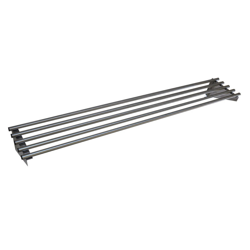 Stainless Steel Pipe Wall Shelf 180 x 45cm deep - Chairforce