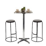 Miguel Square Outdoor Folding Dining & Bar Table - Image 9
