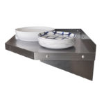 stainless steel wall mounted shelf