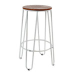 Hairpin kitchen counter stool