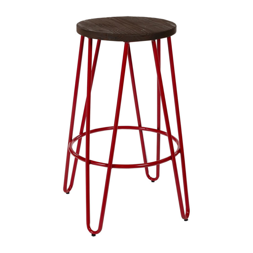 Hairpin kitchen counter stool