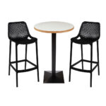 Round Matias Plywood Laminate Table Tops Grey - Image 4