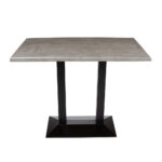Rectangle Ricardo High Pressed Resin Table Tops Cement Finish - Image 3