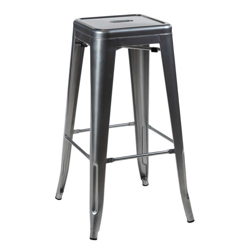 tolix bar stool raw steel