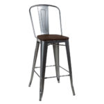 tolix bar stool silver