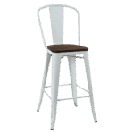 Replica Tolix Bar Stool with Backrest - Image 8