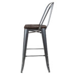 Replica Tolix Bar Stool with Backrest - Image 2