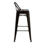 Replica Tolix Kitchen Stool with Low Back - Image 2