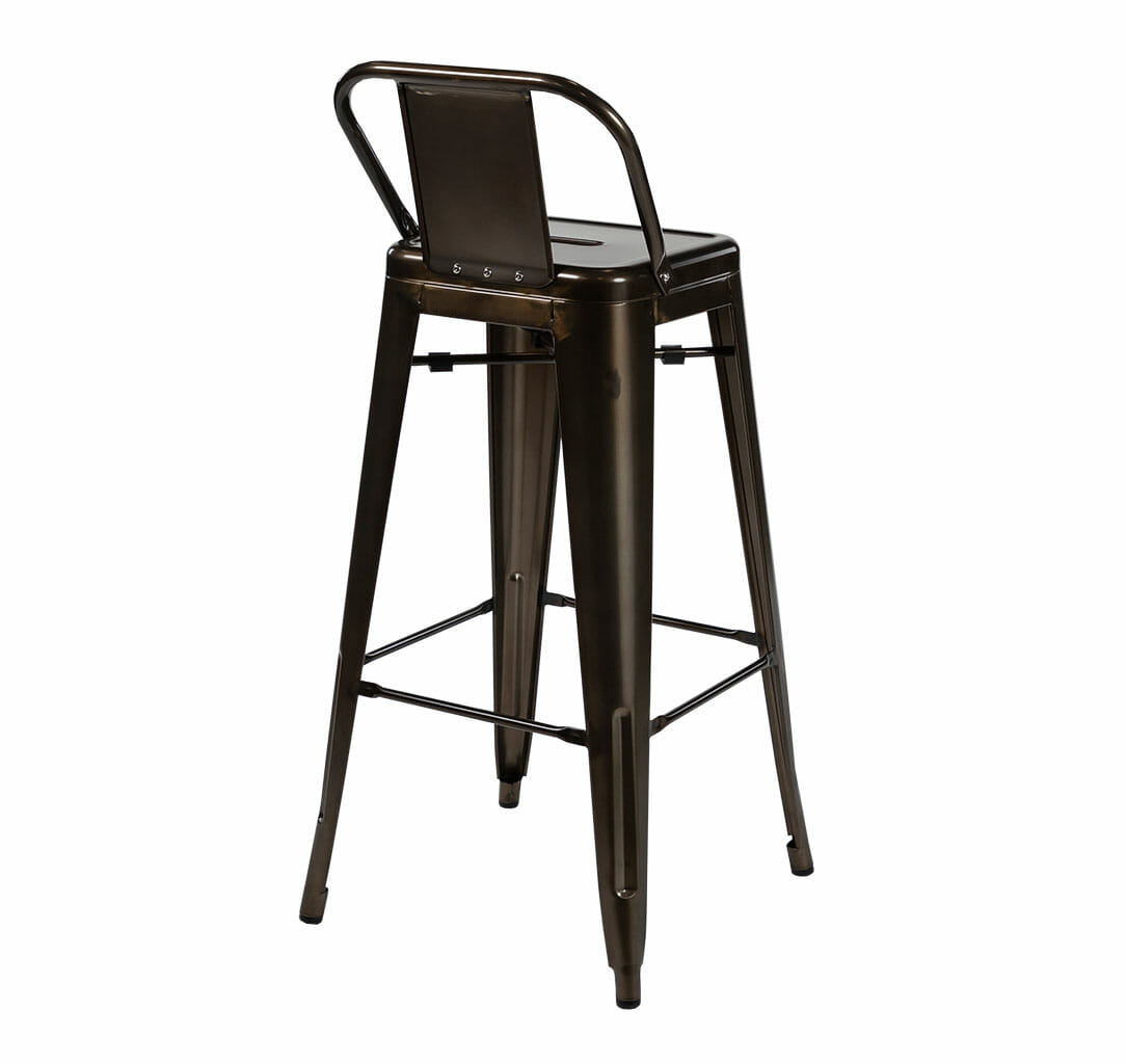 Replica Tolix Bar Stool with Low Backrest - Chairforce ...