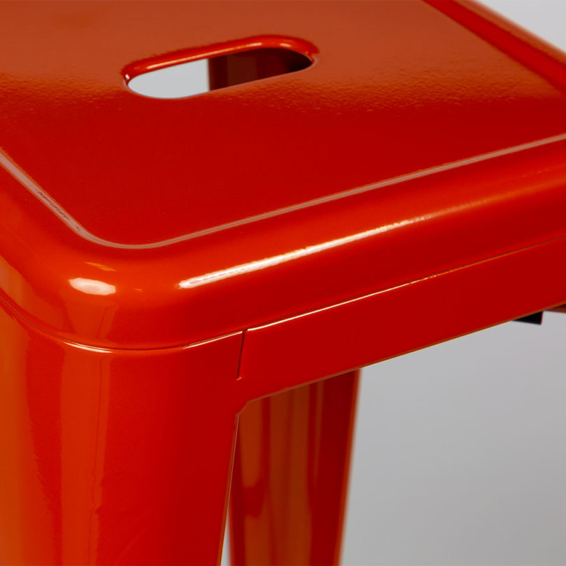 tolix 45cm stool orange