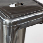 tolix 45cm stool raw steel