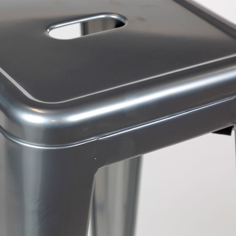 tolix 45cm stool silver