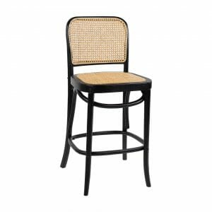 Bentwood Replica - Hoffman 811 Rattan Kitchen Stool