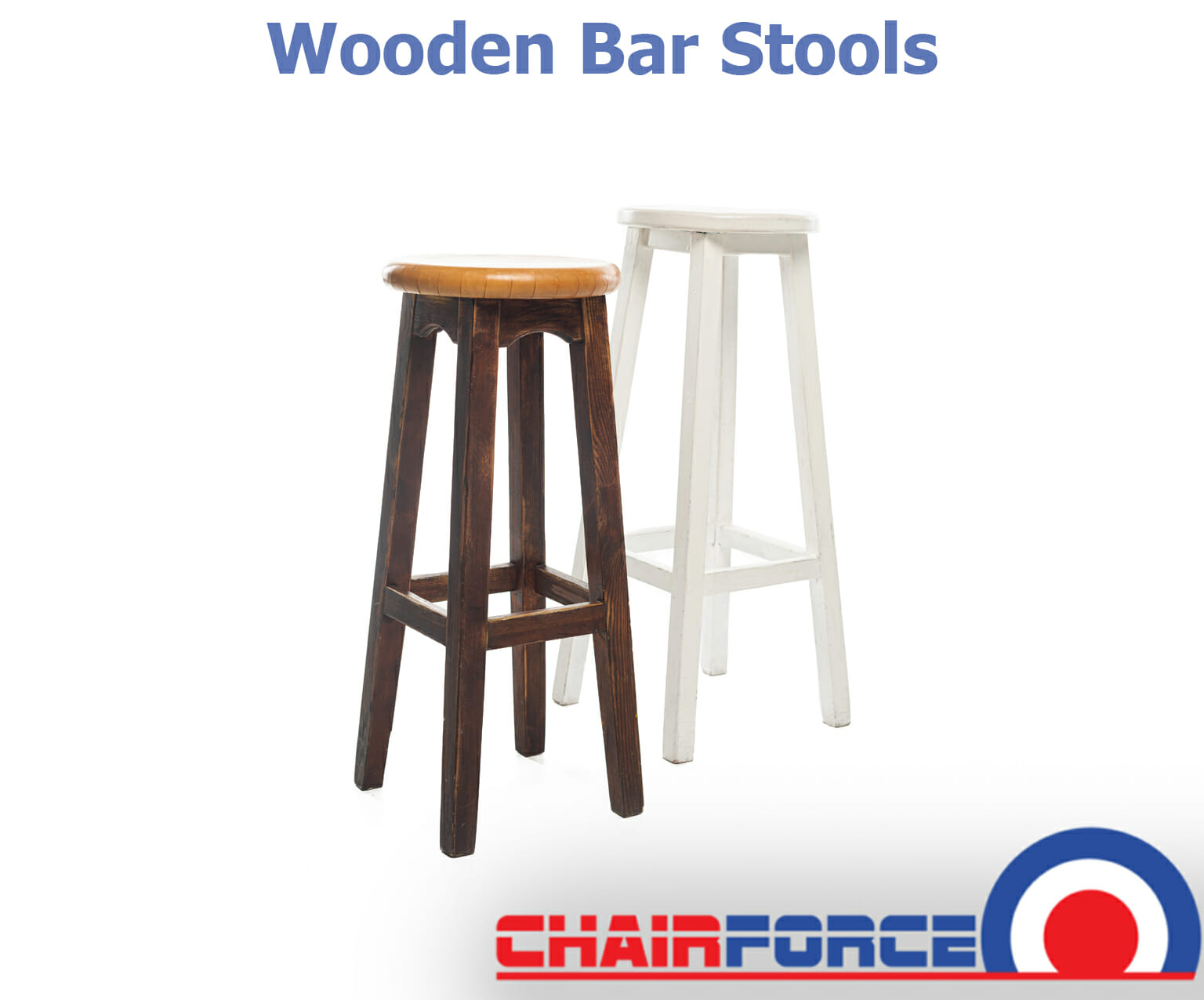 wooden bar stools