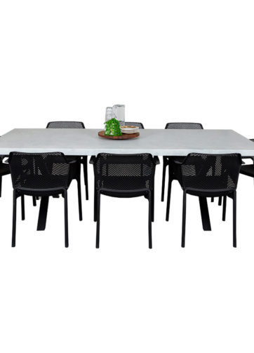 Cement Table with Nikko Chairs