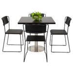 Rafael 80x80cm table with Zola Chair