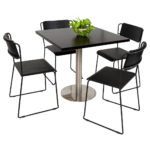 Rafael 80x80cm table with Zola Chair