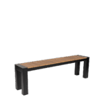 Cannes Aluminium Outdoor Bench with Polywood Top 150 x 35cm