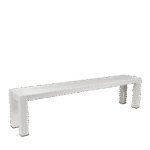 Cannes Aluminium Outdoor Bench with Polywood Top 185 x 35cm
