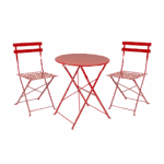 Vive Outdoor Folding Bistro Table and Chairs Set - Image 11