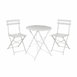 Vive Outdoor Folding Bistro Table and Chairs Set - Image 12