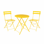 Vive Outdoor Folding Bistro Table and Chairs Set - Image 13