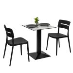 Square Diego Composite High Pressed Laminate Table Tops, White - Image 3