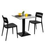 Square Diego Composite High Pressed Laminate Table Tops, White - Image 4