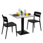 Square Diego Composite High Pressed Laminate Table Tops, White - Image 5