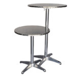 Miguel Round Outdoor Folding Dining or Bar Table - Image 10