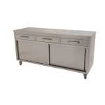 Stainless Steel Cabinet for Commercial Kitchens 180 x 61 x 90cm high