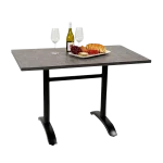 Rectangle Ciro Melamine Table Top, Stone - Image 3