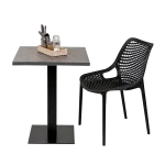Square Ciro Melamine Table Top, Stone - Image 3