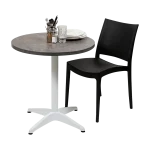 Round Ciro Melamine Table Top, Stone - Image 4