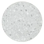 Round Ciro Melamine Table Top, Grey Terrazzo with Gold Edge - Image 2