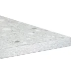 Square Ciro Melamine Table Top, Grey Terrazzo with Silver Edge - Image 3