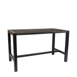 Cannes Aluminium & Polywood Outdoor Bar Table 185 x 90cm - Image 2