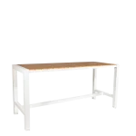 Cannes Aluminium & Polywood Outdoor Bar Table 185 x 90cm - Image 4