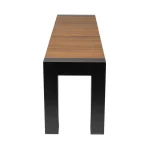 Cannes Aluminium Outdoor Bench with Polywood Top 150 x 35cm - Image 2