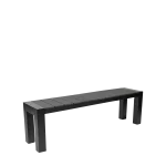Cannes Aluminium Outdoor Bench with Polywood Top 150 x 35cm - Image 7