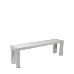 Cannes Aluminium Outdoor Bench with Polywood Top 150 x 35cm - Image 6