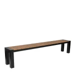 Cannes Aluminium Outdoor Bench with Polywood Top 230 x 35cm - Image 6