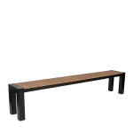 Cannes Aluminium Outdoor Bench with Polywood Top 230 x 35cm - Image 10