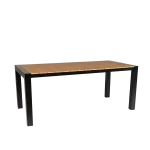 Cannes Aluminium & Polywood Outdoor Dining Table 185 x 90cm - Image 2