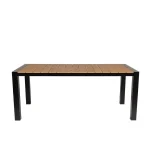 Cannes Aluminium & Polywood Outdoor Dining Table 185 x 90cm - Image 6