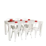 Cannes Aluminium & Polywood Outdoor Dining Table 185 x 90cm - Image 15