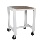Cannes Aluminium & Polywood Outdoor Mobile Bar Table 84cm - Image 2